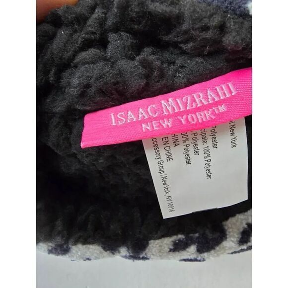 Isaac Mizrahi Slippers Animal print Fuzzy Sz L - Picture 4 of 7
